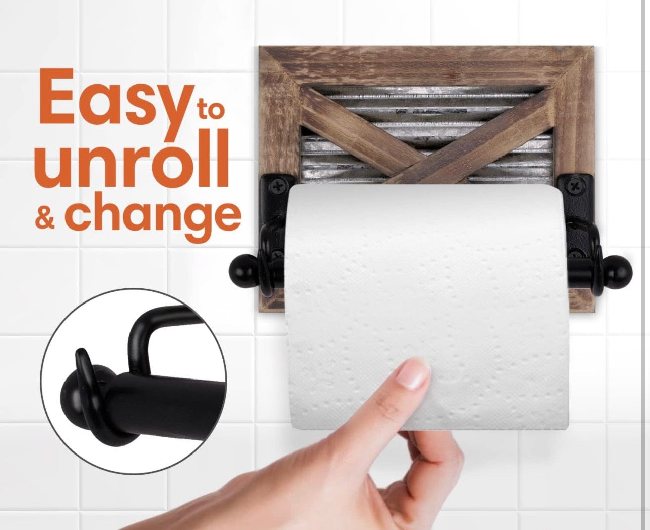 Farmhouse Toilet Paper Holder