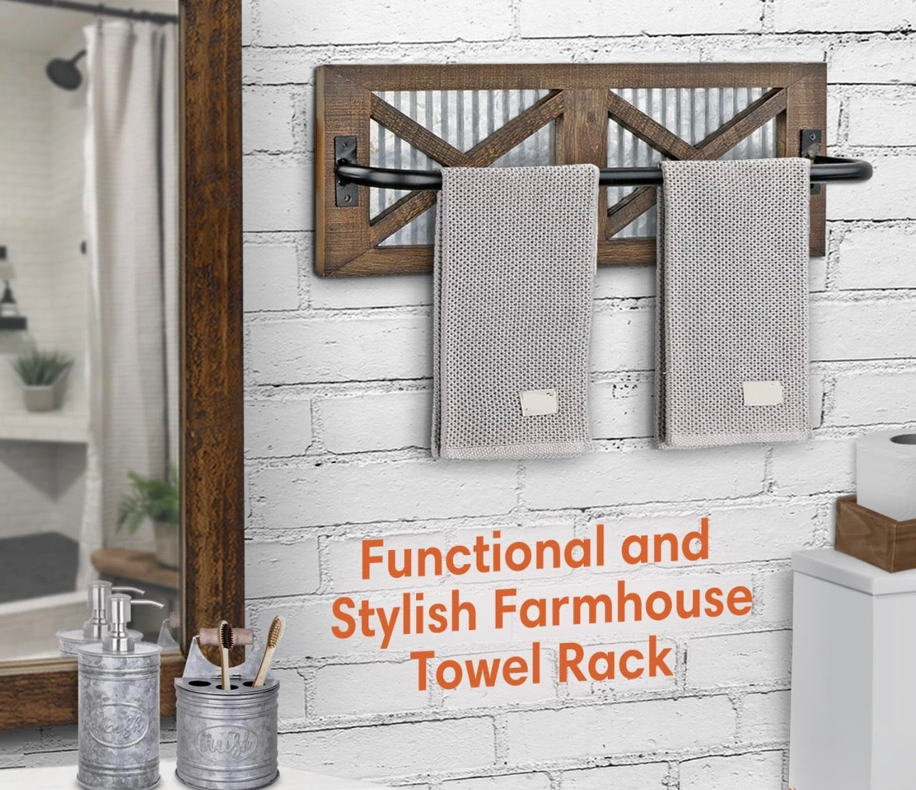 Farmhouse Towel Rack