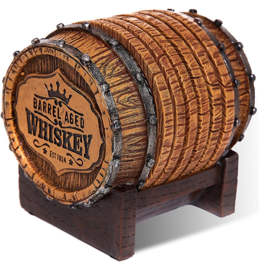 Whiskey Barrel Coaster Set